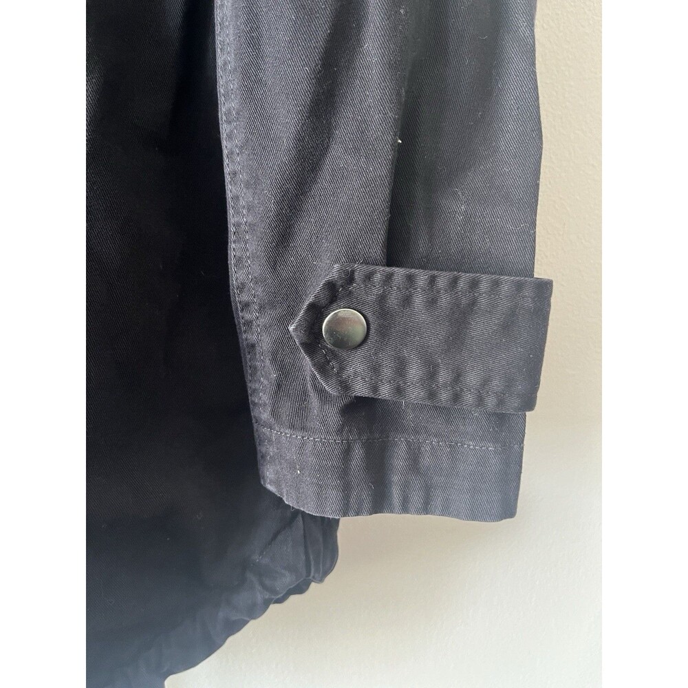 Velvet by Graham & Spencer Black Hooded Utility Jacket Women’s Small Military - Picture 6 of 8